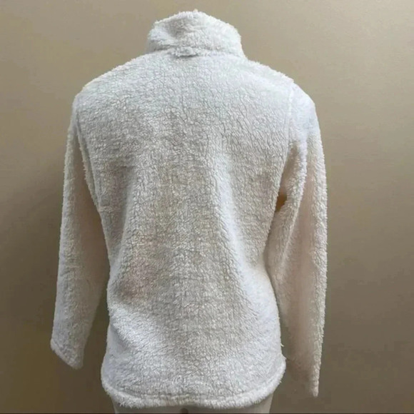 Juniors Cream Carolina Panthers Intercepting Teddy Sherpa Full-Zip Jacket - Picture 6 of 11